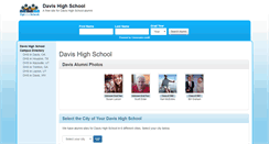 Desktop Screenshot of davishighschool.org